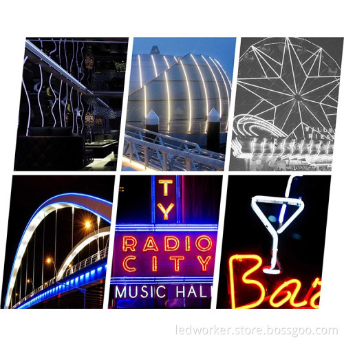Ultra Thin Silicone LED Neon Lights and Strips for Outdoor Use